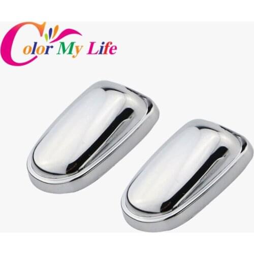 Color My Life Car Sprinkler Head Water Spray Cover Wiper Nozzle Cap Cover Sticker for Ford Kuga Escape 2013 2014 2015 2016