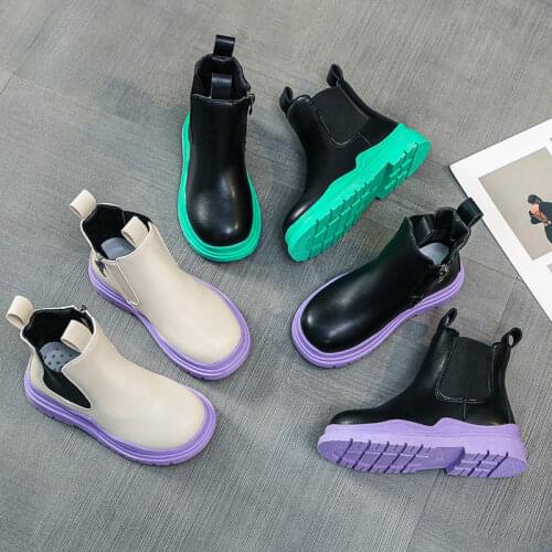 Children Fashion Boots Boys Girls Princess Boots British Style Baby New 2021 Spring and Autumn Boys Boots for Kids Unisex Boots