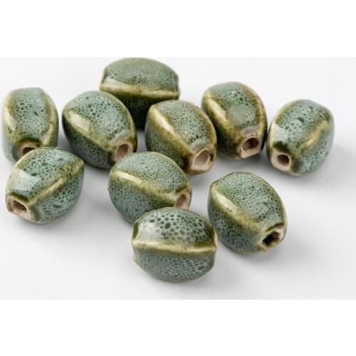 13# 20pcs Rhombus Shape Porcelain Bead For Jewelry Making Not Wooden Yoga Jewlery&Accessories Ceramics Beads #A530C