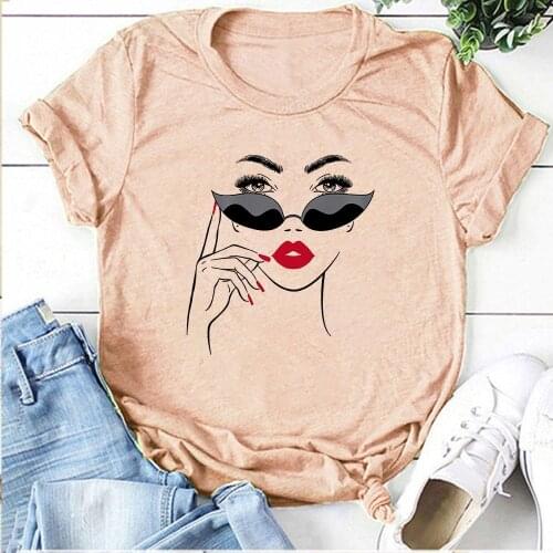 Noble Woman Avatar Print Women Tshirt Short Sleeve Round Neck Summer Plus Size Tee Shirt Femme 2021 Fashion Loose Top Clothes