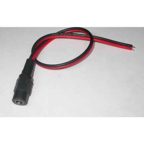 DC Jack power wire female connector soldering type for CCTV cameras (about 20cm)