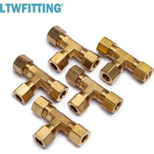 LTWFITTING 5/16" OD Compression Tee,BRASS COMPRESSION FITTING