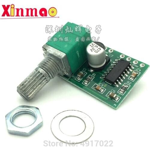 Mini PAM8403 DC 5V Power Audio Amplifier Board 2 Channel 3W W Volume Control / USB Power 2 * 3W Volume Control Potentionmeter