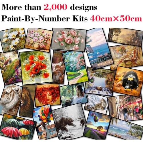 Mileelife Paintting By Numbers for Kids Adults DIY Beginner Oil Painting Kit Home Decoration