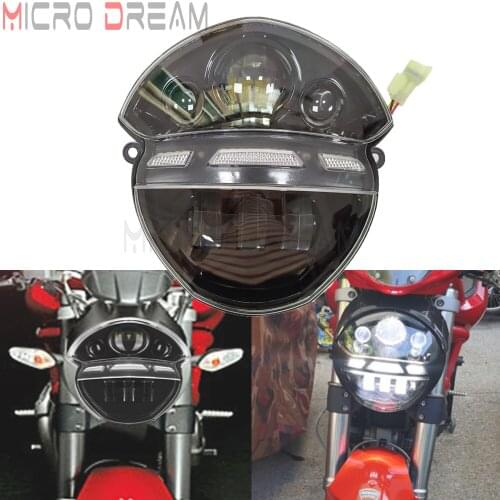 Motorcycle Assembly Daytime Running Headlamp Hi/Lo Beam Light For Ducati Monster 695 696 696ABS 795 796 ABS 1100 EVO Headlight