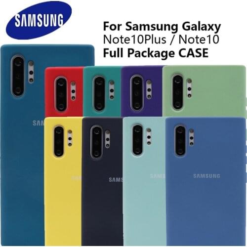 Samsung Note 10 Plus Case Original Liquid Silicone Soft Back Cover Samsung Galaxy S10 Plus Note10/Note 10 Case For galaxy Note10