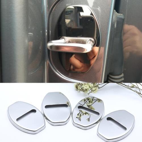 Excellent Stainless Steel Door Lock Buckle Protective Cover Auto Case for Volkswagen Scirocco Scirocco R 2009-19 Car Styling