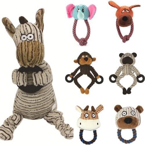 Plush Bite Resistant Dog Chew Toy Squeak Squeaky Pet Toys for Small Dogs Pets Products Interactive Puppy Toys Dog Accessories
