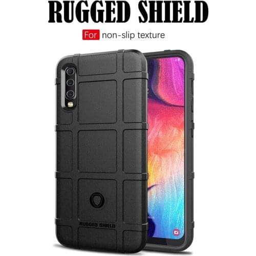 50pcs/lot Rugged Shield Phone Case For Samusng Galaxy A90 A80 A70 A70E A60 M40 A50S A50 A40 Defender Armor TPU Rubber Cover