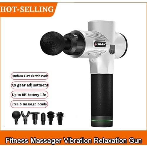 Professional massage gun fascia gun muscle massager fitness massager vibration relaxa gun Fitness equipment deep relax muscle