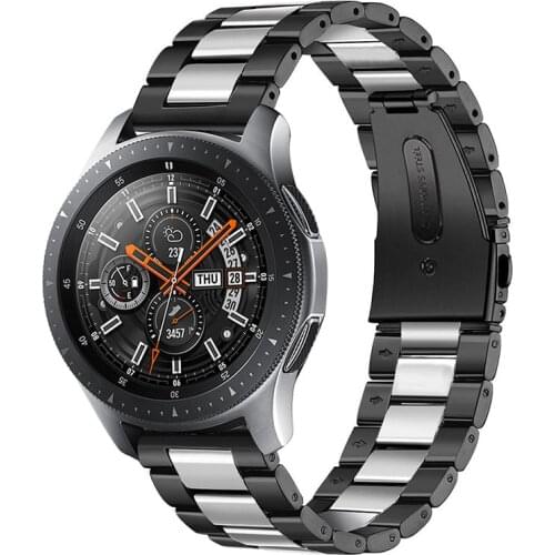 Metal stainless steel strap Compatible with Samsung watch 3 46mm/Active 2 42mm/ Huawei watch GT2/Amazfit GTR for 22mm 20mm strap