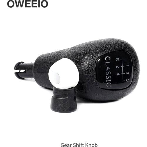 OWEEIO Car Gear Knob for Mercedes Benz W202 Car Gear Lever Handball Leather Shift Dust Cover Handball Gear Shift 5 Speed/6 Speed