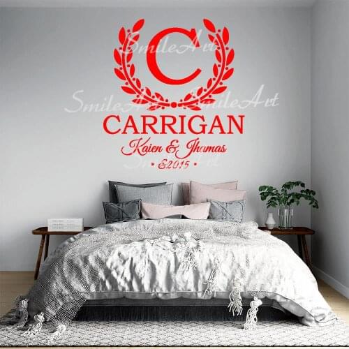 Diy Custom Name Couples Decal Removable Vinyl Mural Poster For Living Room Kids Room Diy Pvc Home Decoration Accessories