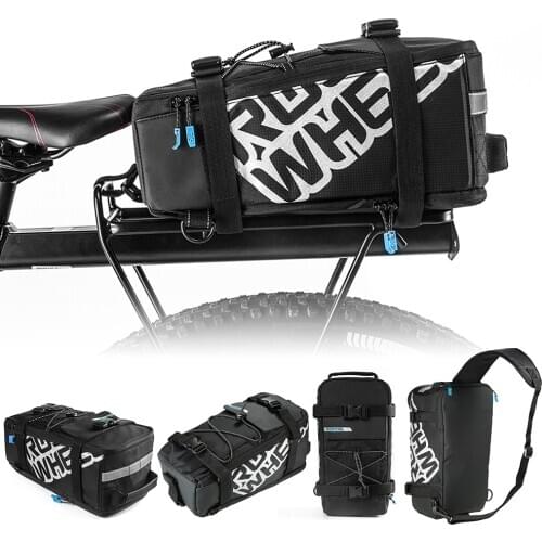 ROSWHEEL Multifunctional Bicycle Bike Rear Seat Trunk Bag MTB Road Bike Bag Waterproof Bicycle Storage Bag Cycling Accessories