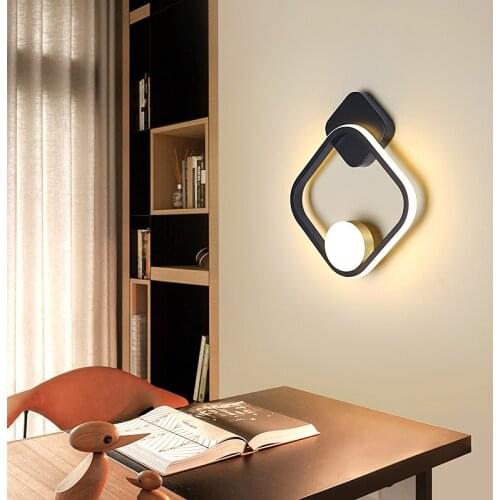 LED Wall Lamp Modern Light Fixture Indoor Sconce Minimalist Stair Bedroom Bedside Living Room Home 10W 12W Lighting