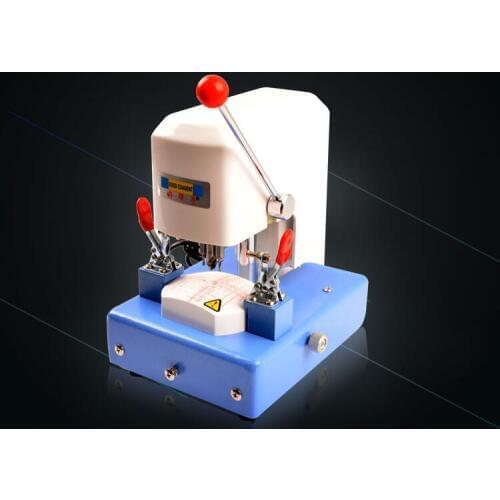 CP-10A Eyeglass lenses template drilling machine, three-hole machines Template clamping device, the base moves back and forth