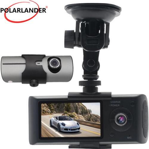 3D G-Sensor 2.7 Inch TFT LCD Cam Video Recorder Dual Lens With GPS Dual Camera X3000 R300 140 Degree Wide Angle Vehicle Car DVR