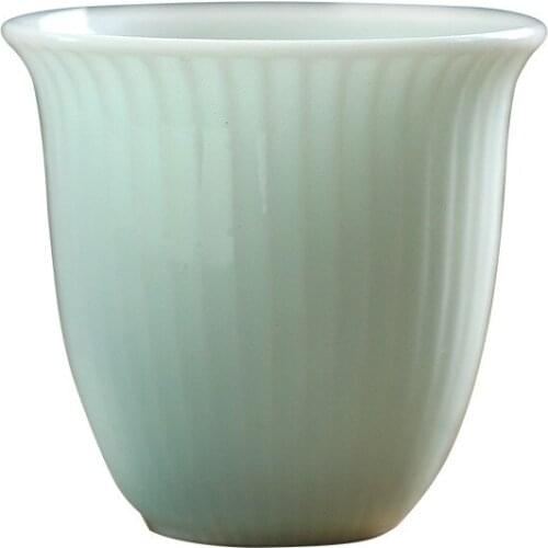 High Quality White Ceramic Tea Cup Bowl Handmade Porcelain Tea Bowl Accessories Home Decor