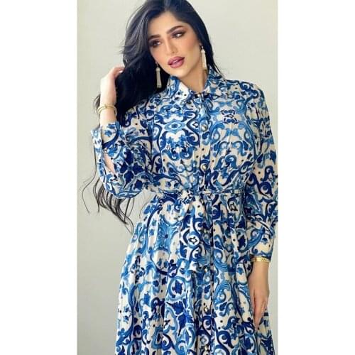 Plus Size Eid Mubarak Kaftan Abaya Dubai Muslim Dress Turkey Islam Clothing Robe Longue Femme Dresses For Women Caftan Marocain