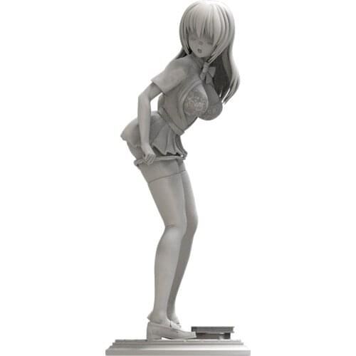 1/24 75mm 1/18 100mm Resin Model Kits Cartoon Girl Unpainted No Color RW-213
