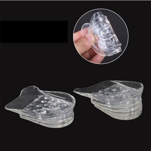 1Pair Insole Increase Lift Shoe Pad Taller Up To 5 Layers Silicone Gel Inserts Heel Shoes Plantillas De Gel Increase Comfortable