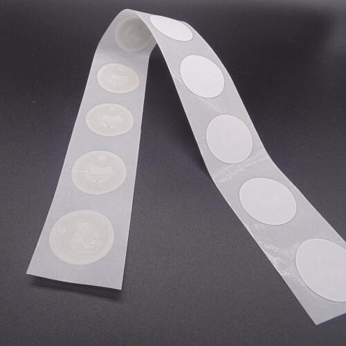 10PCS/LOT) 25mm White NFC Stickers Protocol ISO14443A13.56MHz NTAG 213 Universal Label RFID Tags and All NFC Phones