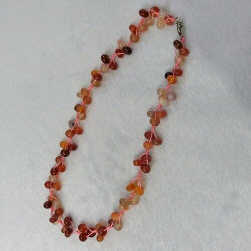 3pcs/lot Natural Quartz Stone Carnelian Agates Hand-woven Colorful ELF Choker Torque Energy Treat Beaded Necklace Collar Free