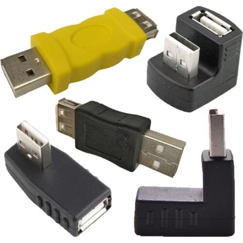 300pcs/lot USB Female To USB 2.0 Type A Male Adapter Connecter for Cameras Mobile Phones MP3 Player PDAs Computer Notebook