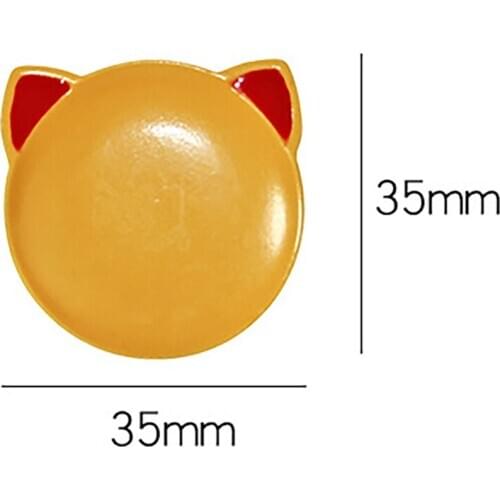 4Pcs 1/12 Dollhouse Miniature Accessories Mini Dish Model Simulation Cut Cat Plate Toys for Doll House Decoration