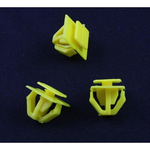 KE LI MI 818 Auto Car Yellow Plastic Fasteners Door Sill Strip Trim Retaining Clips For Hyundai