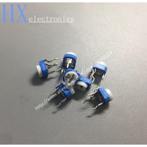 Free Shipping 50PCS RM065-103 horizontal 10K blue white / WH06-2 adjustable resistance