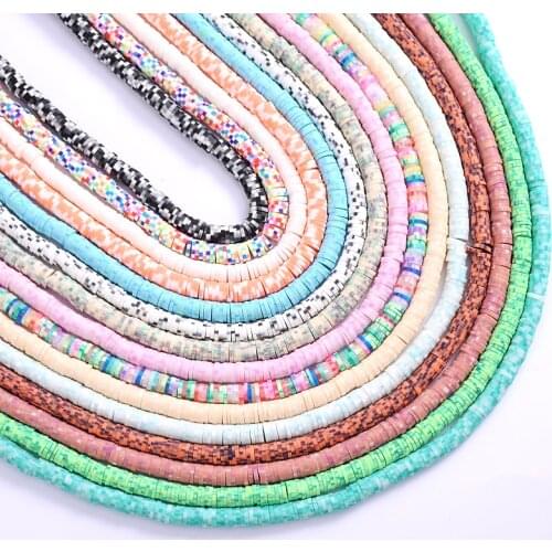 6mm Mix Color Design Bracelet Boho Necklace Jewelry Spacer Colour Disk Beads DIY Jewelry Findings Clay Beads for Jewelry Making