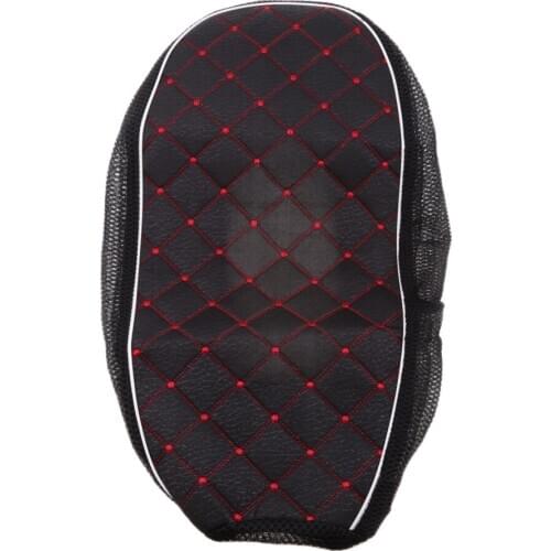 Black Motorcycle Electric Car Scooter Breathable Seat Cushion Protector Cover