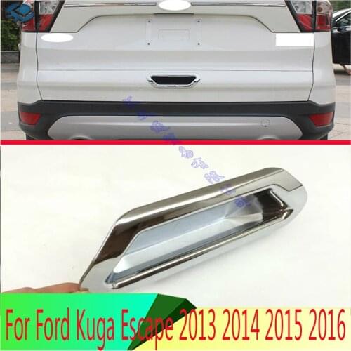 For Ford Kuga Escape 2013 2014 2015 2016 ABS Chrome Rear Trunk Tailgate Door Handle Bowl Catch Cover Trim Molding Garnish