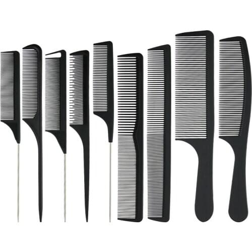 Hair Styling Rat-Tail Comb Steel Needle Metal Pin Double Head Hairdressing Salon Haircut Plastic Combs Barber Home Beauty Tools