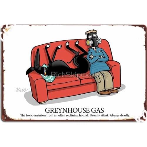 Greyhound Glossary Greynhouse Gas Metal Sign Mural Painting Wall Cave Home Customize Tin Sign Poster