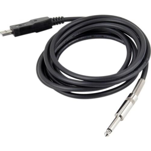 3M USB Guitar Cable USB Male to 6.35mm 1/4" Plug Jack Link Connection Instrument Cable for Electric Guitar Audio Connector Cord