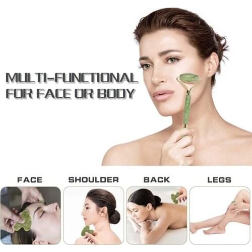 Facial Massage Kit,Beeswax/Jade Guasha,Scraper, Massager Acupuncture Points,Face,Eyes,Care,Spa Face Slimming, Wrinkle Removal