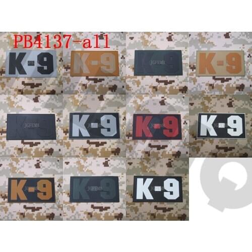 3D PVC Patch K-9 Dog paw K9 UNIT Morale of tactical military