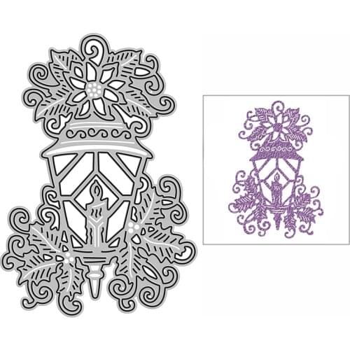 New Floral Wall Lamp Craft Embossing Mold 2021 Metal Cutting Dies for DIY Decorative Scrapbooking Album and Card Making No Stamp