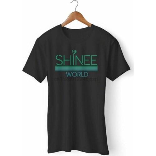NEW KPOP SHINEE WORLD MANS WOMANS T-SHIRT USA SIZE EM1 Cotton Tee Shirt Free Shipping Light