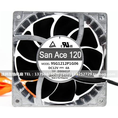 Genuine 9SG1212P1G06 12038 12CM 12V 4A large amount of violent cooling fan