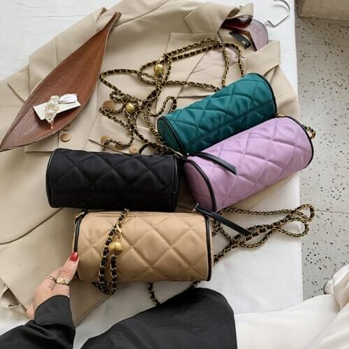 2021 Luxury Brand Handbag Fashion Diamond Embroidery Shoulder Messenger Bags Womens Designer Chain Flop Casual Shoulder Bag