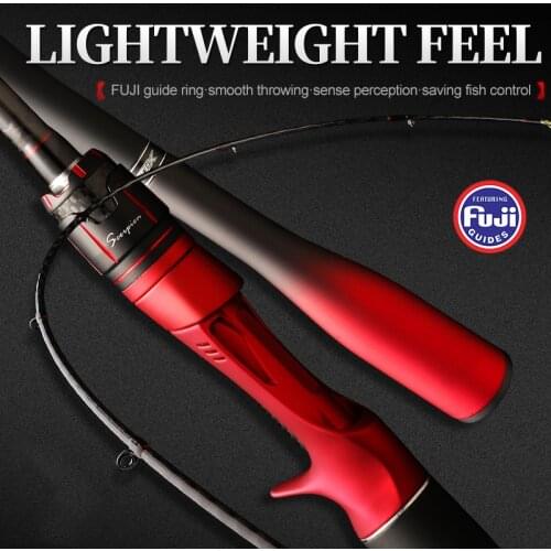 OIRBEST Spinning Rod Combo Universal Ultralight Long Throwing Carbon Fishing Lure Rod In FUJI Accessories M Power Bait Wt 7-25g