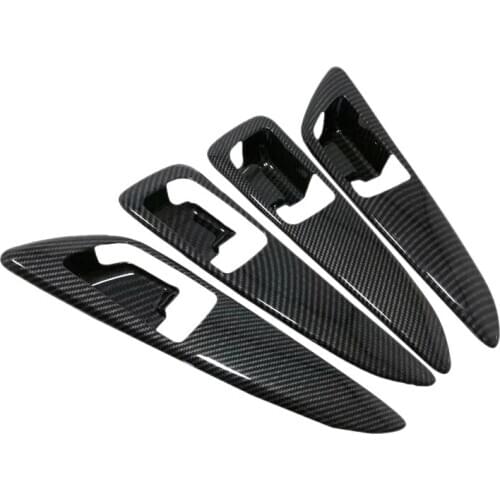 Car Styling 4PCS ABS Plastic Interior Car Door Handle Bowls Cover Trim for Mitsubishi Eclipse Cross 2018 2019