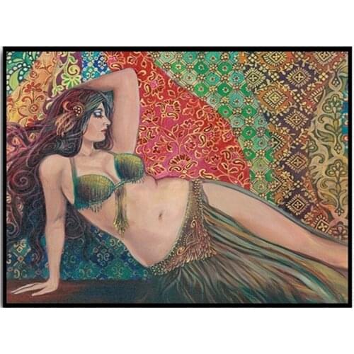 Belly Dance Bohemian 5D Diamond Painting Gypsy Goddess Diamond Mosaic Diy Full Round Diamond Embroidery Cross Stitch Rhinestone