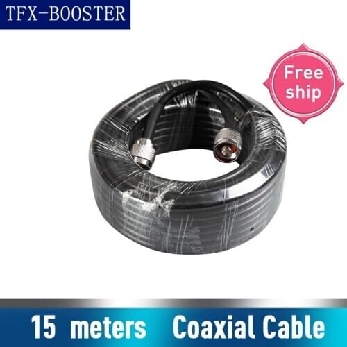 TFX-BOOSTER 15 meters 50-5D Coaxial Cable N Male to N Male Connector Communication Coax Cable For Mobile Phone Signal Booster
