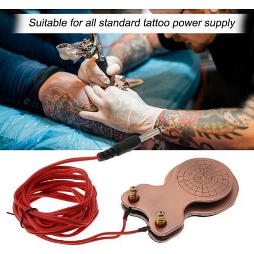 Permanent Makeup Tool Iron Compass Tattoo Foot Pedal Switch Controller With Silicon Thread for Tattoo Machine Power Supplies