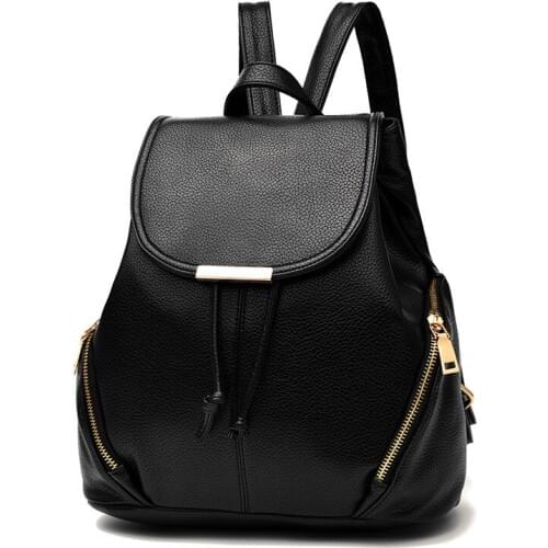 Women Backpack PU Female backpacks Leather School Bags Large Capacity School Bag for Girls Zipper Shoulder Bags high quality