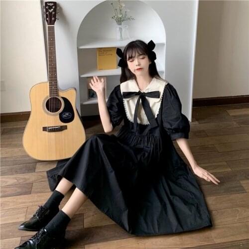 Bella Japanese Kawaii Dress Casual Summer Elegant Sweet Party Dress Female Korean Holiday Princess Harajuku Lolita Dress 2021